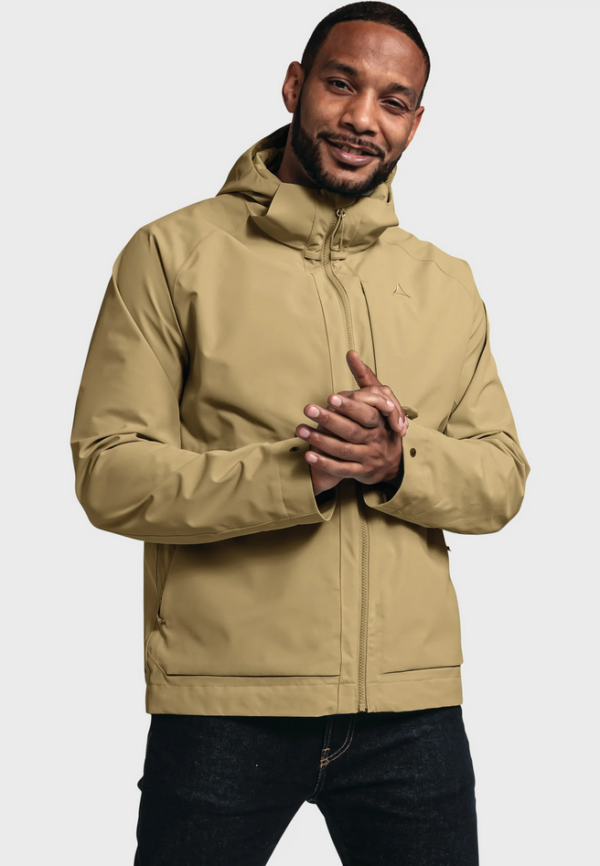 Beige Regenjacke